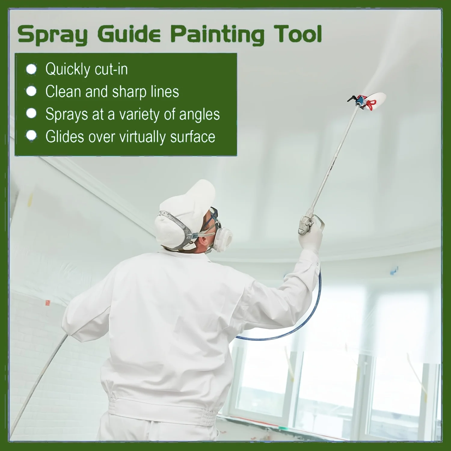 Reversible Airless Spray Nozzle Tips Set, Spray Guide Tool, Filters & Guards, Fit Most Airless Sprayers, for Wall/Fence Painting - view 6