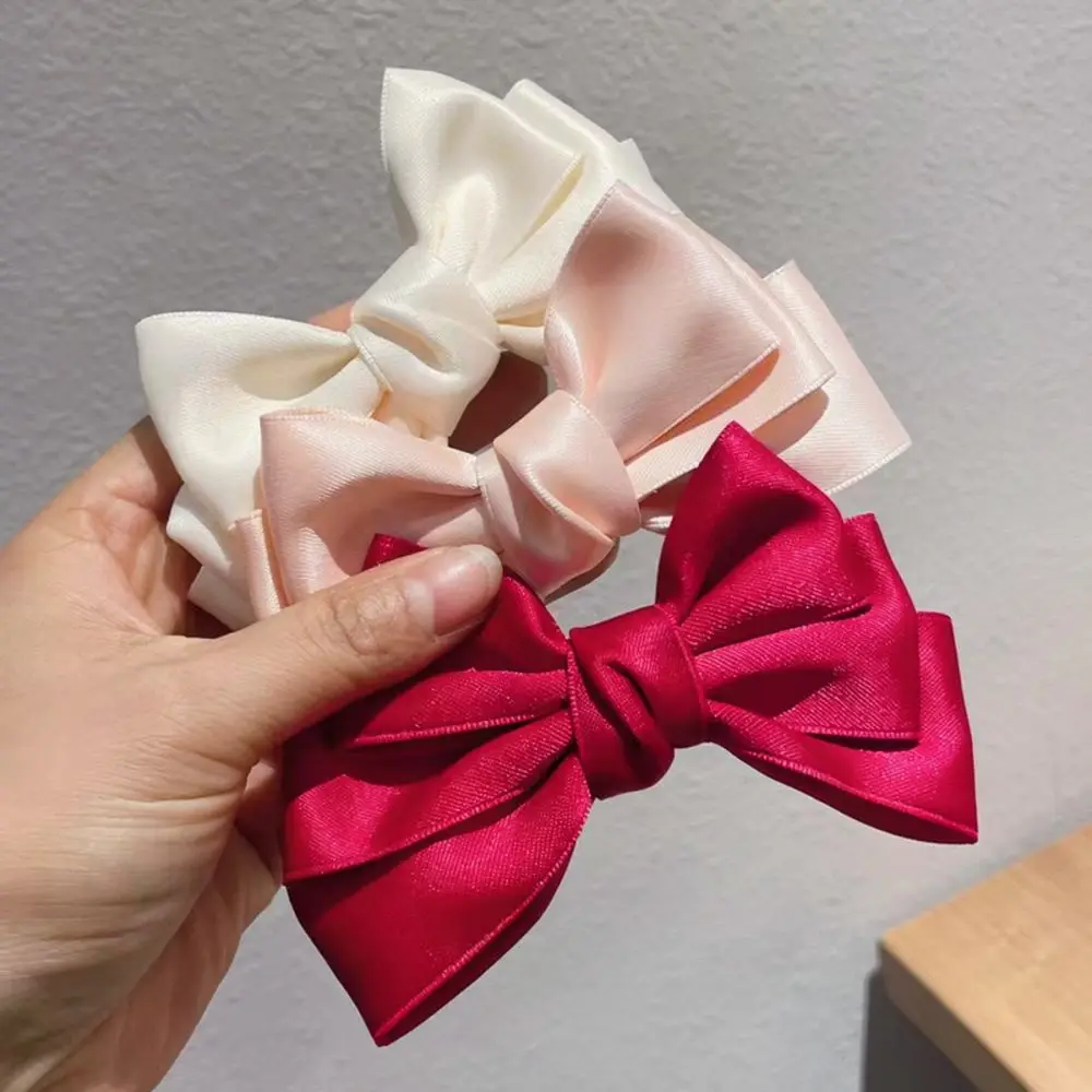 Fashionable Triple Hairpin Handmade Fabric Barrettes For Women Kids Fresh Style Sweet Princess Hair Decor
