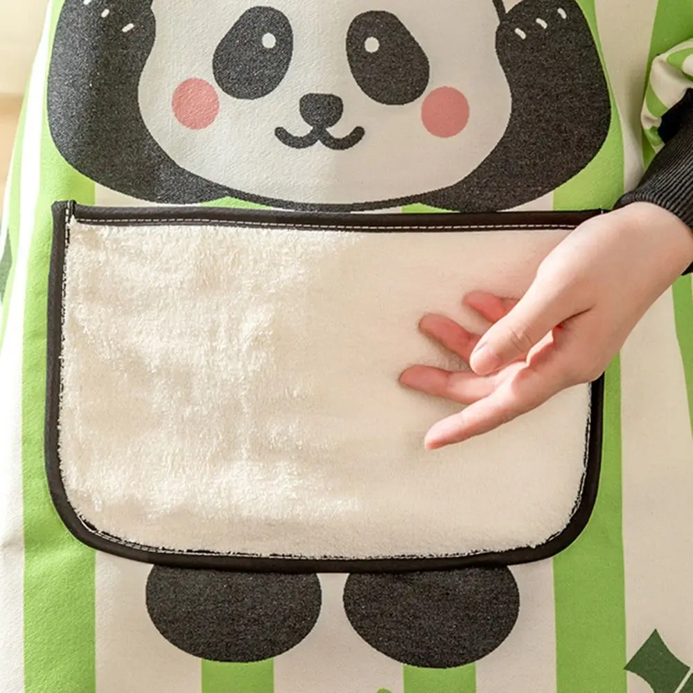 

Милый холщовый кухонный фартук, водонепроницаемый противообрастающий нагрудник для приготовления пищи и выпечки, регулируемая униформа для ресторана с героями мультфильмов для женщин