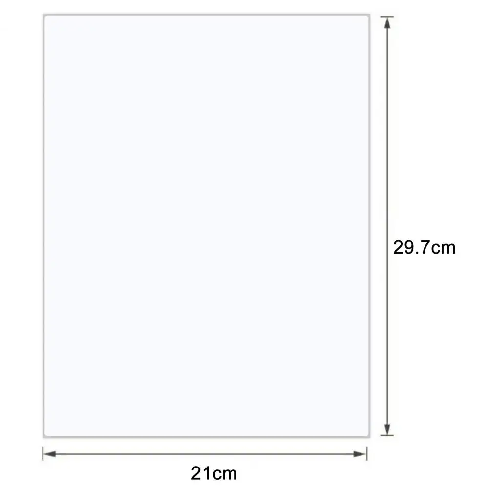 20 Sheets Printable Vinyl Waterproof Holds Ink Well No Smudge Dry Quickly Tear Resistant DIY Vivid Color Inkjet Printer Sticker