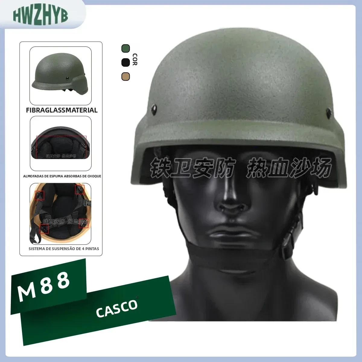 m88-pasgt-tactical-helmet-frp-fiberglass-protective-gear-for-outdoor-training-explosion-proof-helmet-suitable-for-men-women