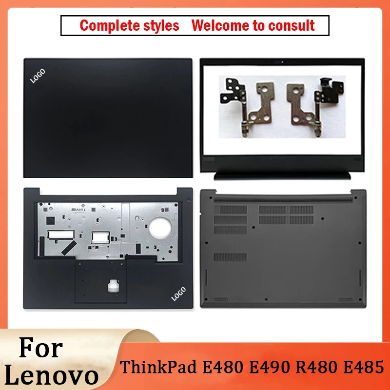 

Новинка, металлическая задняя крышка для ноутбука Lenovo ThinkPad E480 E490 R480 E485, петли передней панели, подставка для рук, нижний корпус, деньги E480 14 дюймов