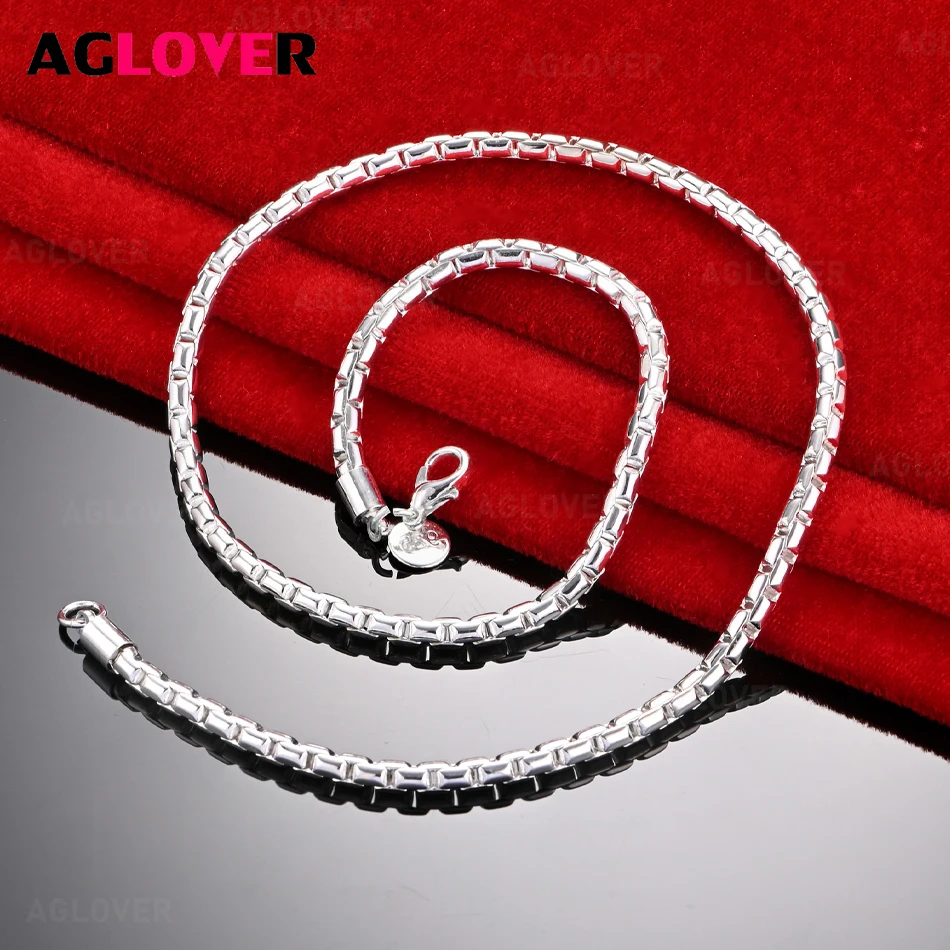 

AGLOVER 925 Sterling Silver Snake Chain Necklace Women's Retro Versatile Personality Engagement Jewelry