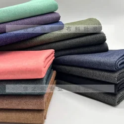 Thin Colour Washing Denim Fabric By The Meter for Needlework Clothes Shirt Pants Bag Diy Sewing Jeans Cloth Soft  Black Green