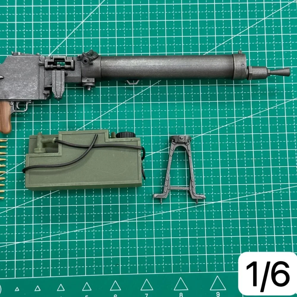 1/6 Scale Soldier Figures MG08/15 Machine Gun Model WWI German Water Cooled Plastic Kit for 12