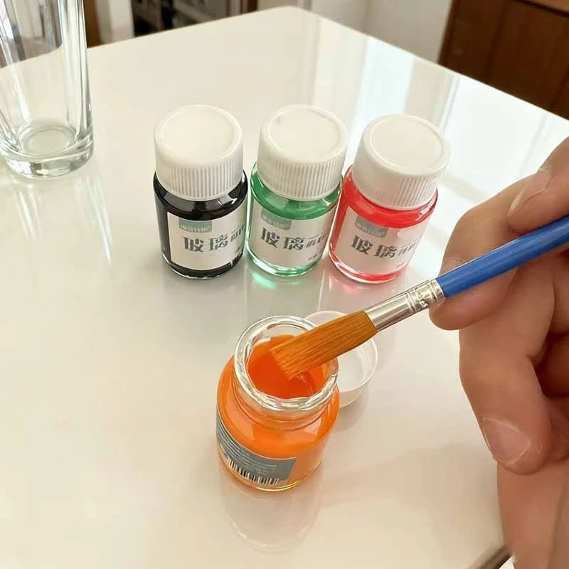 20 مللي صبغة زجاجية بدون خبز مقاومة للماء وليس من السهل تتلاشى للكتابة على الجدران الزخرفية الإبداعية المصنوعة يدويًا من السيراميك #6