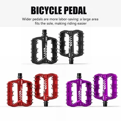 1Pair ENLEE MTB Bike Pedals Aluminum Alloy Widen Cycling Flat Platform Anti-slip Dustproof Waterproof Bike Parts Accessories