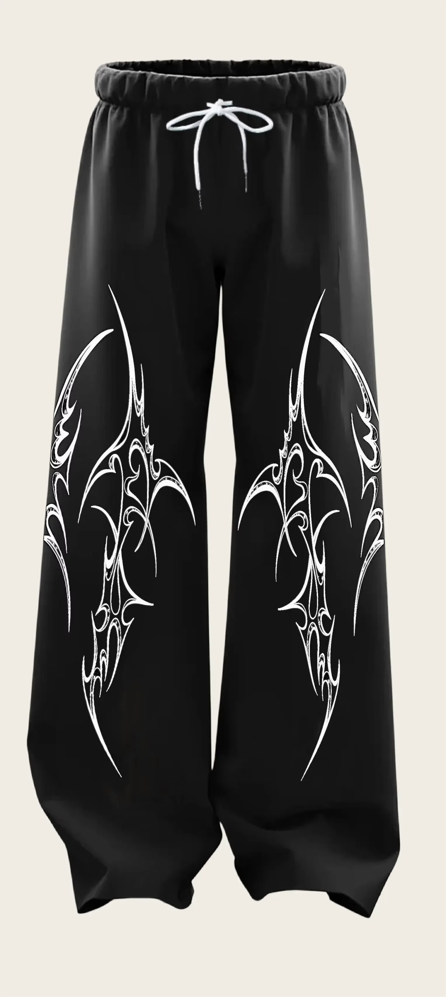 New Harajuku Style Personalized Printed Men's and Women's Loose Y2K Gothic Style Casual Sports Fashion Street Quick Drying Pants