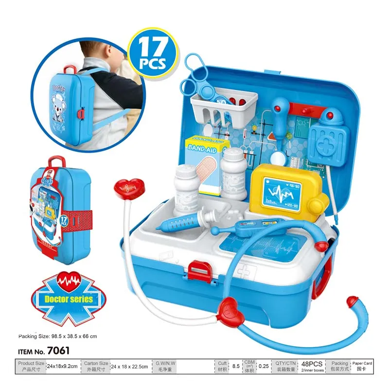 Haustier pflege Spielset Arzt Kit für Kinder so tun, als spielen die Kinder spielen Küchen geschirr Supermarkt Trage tasche Rucksack Spielzeug