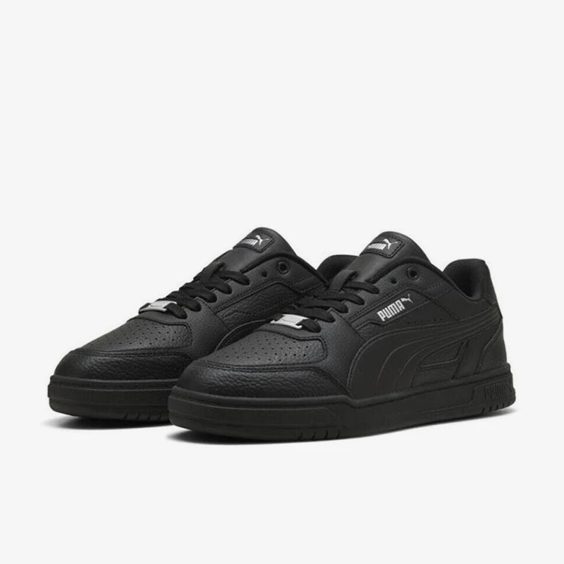 Puma genuine 37 new men's and women's black low cut simple retro casual board shoes 404490-02