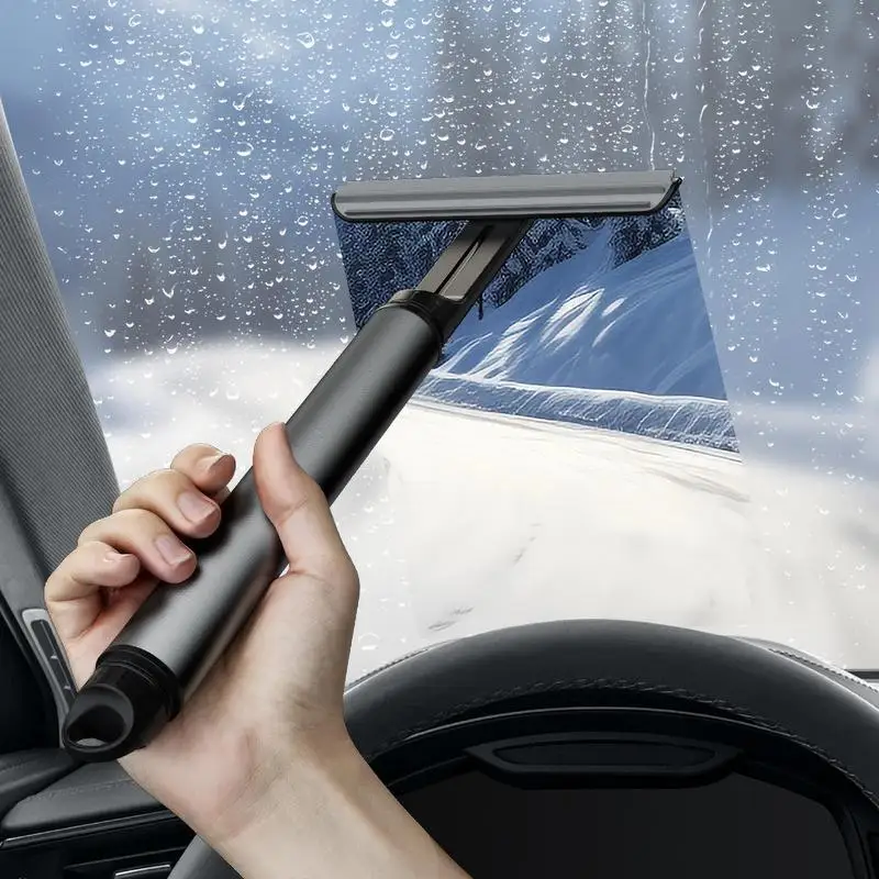 Car Window Cleaner Tool 360 Degree Rotation Windshied Car Window Cleaner Squeegee With Retractable Aluminum Alloy Pole And 5