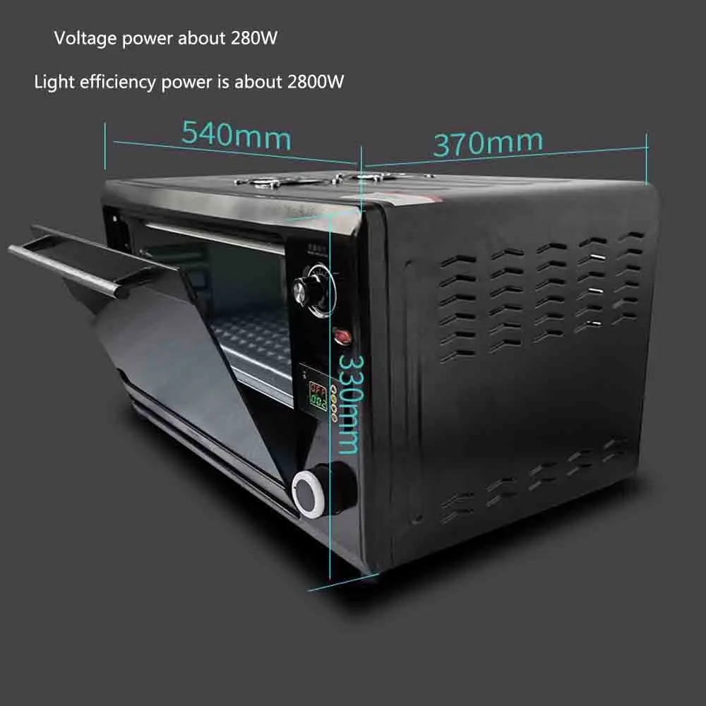 2800W 405nm UV LED Ultraviolet Curing Box Lamp 395nm SLA/DLP 3D Printing Resin Model Works Secondary curing OCA Screen Repair