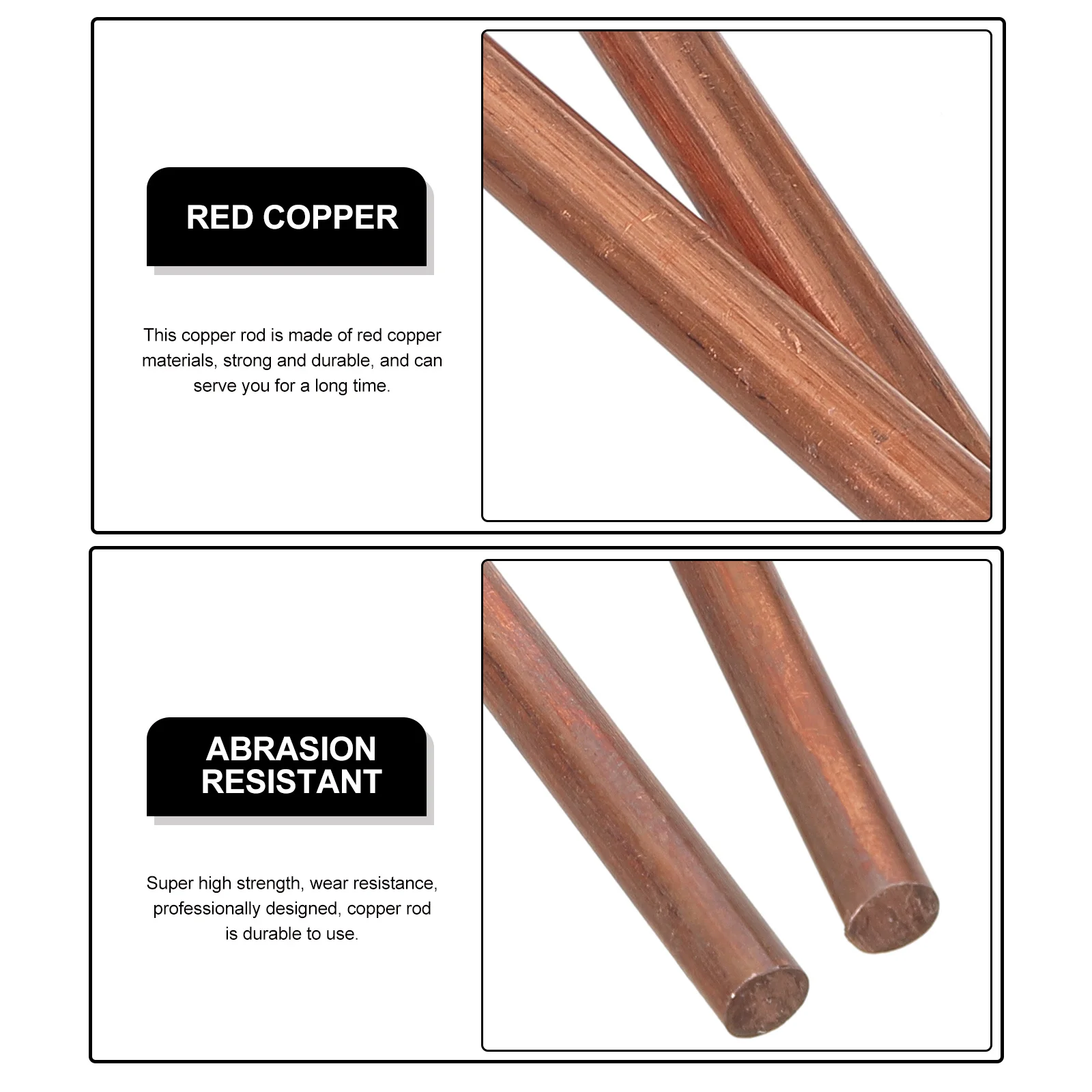

Copper Round Rod 1 Meter 5mm Diameter High Purity Hardness Welding Metalworking Crafts Gardening Rod Copper and Zinc Rods