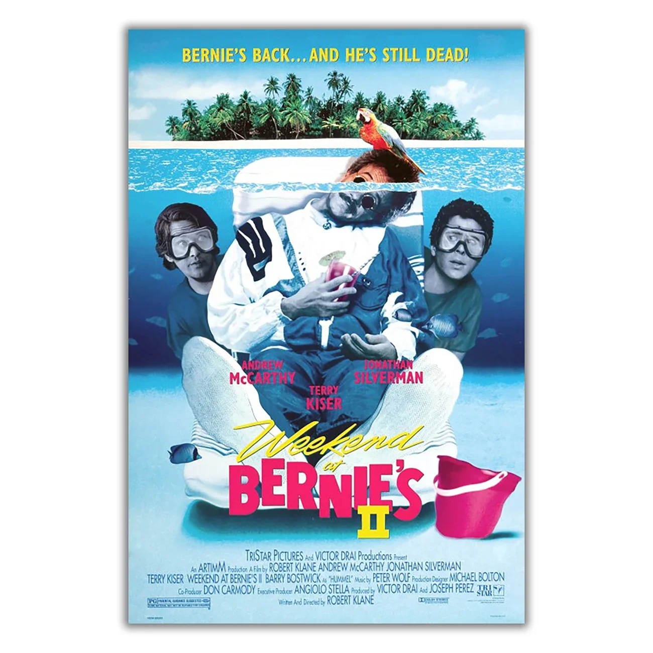 WM3060 Weekend at Bernie's II Wonderful Classic Movie HD Silk Fabric Poster Art Decor Indoor Painting Gift