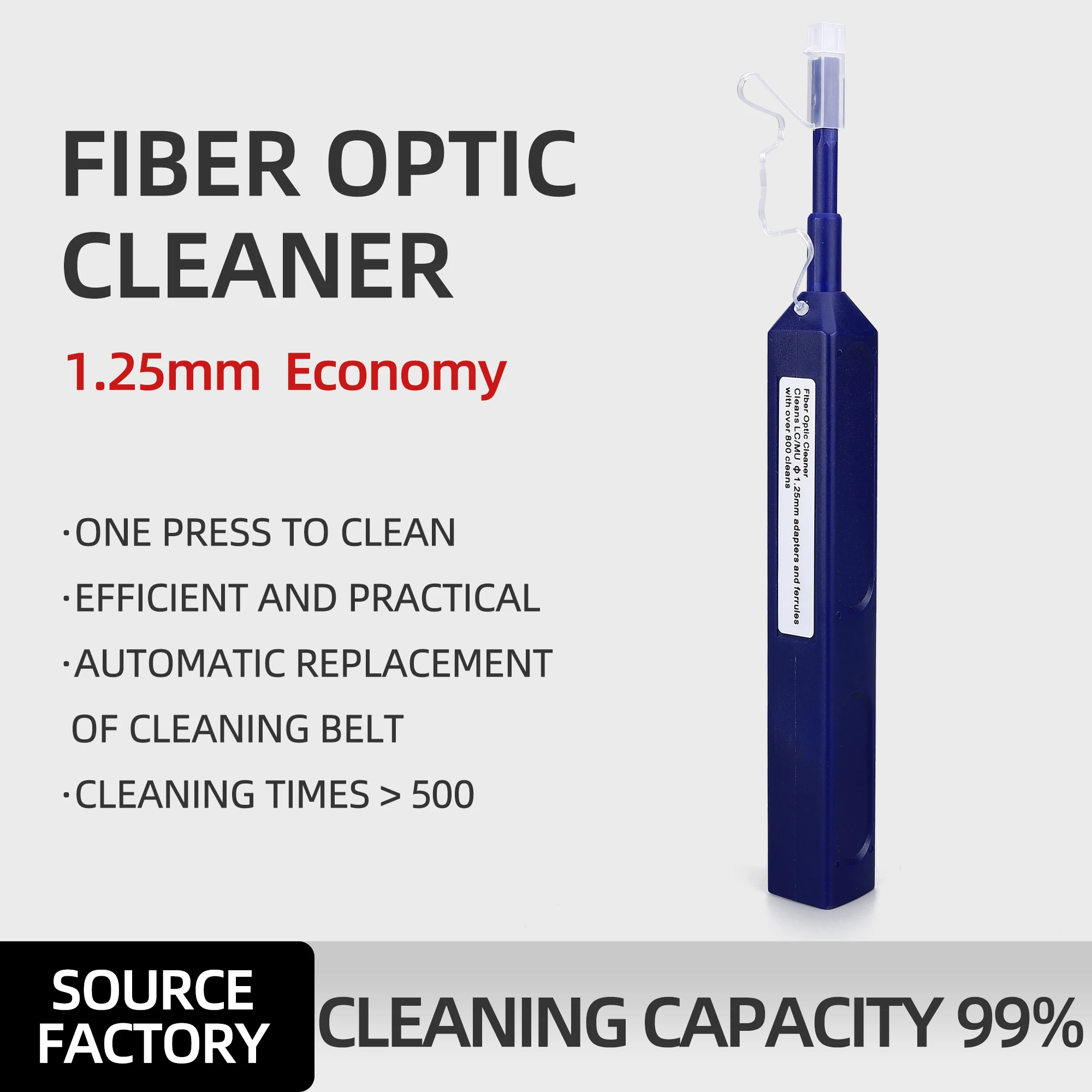 

One-Click Cleaning Fiber Cleaner Tools Optical Fiber Connector Cleaner SC/FC/ST 2.5mm Fiber Optic Cleaning Pen LC/MU 1.25mm