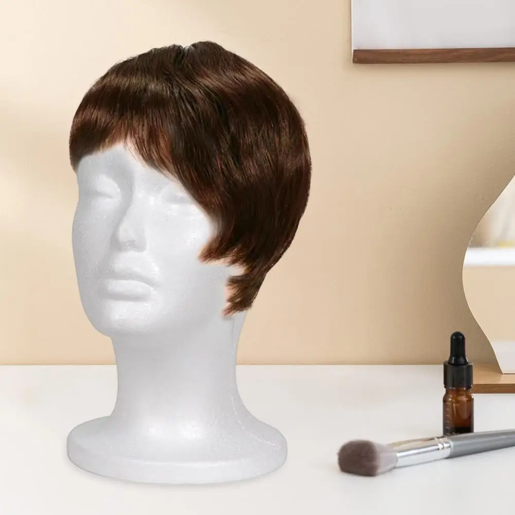 رأس عارضة أزياء إسفنجية لعرض الشعر المستعار، حامل عارضة أزياء أنثى، نموذج رأس رغوي خفيف الوزن لصنع قبعة تصفيف الشعر #5