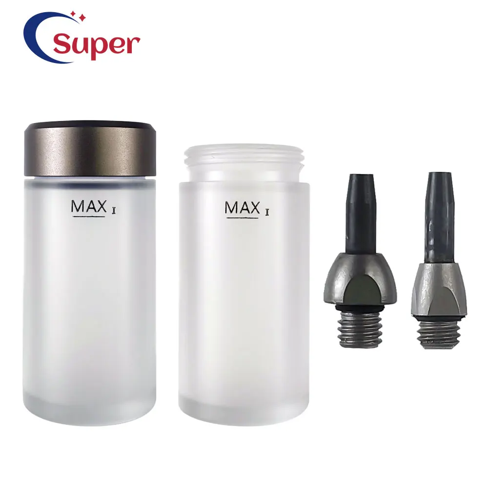 Dental alumina Spray Nozzle Tip Steel Spray Nozzle Powder tank Suitable for alumina sandblasting gun Oral hygiene Autoclavable