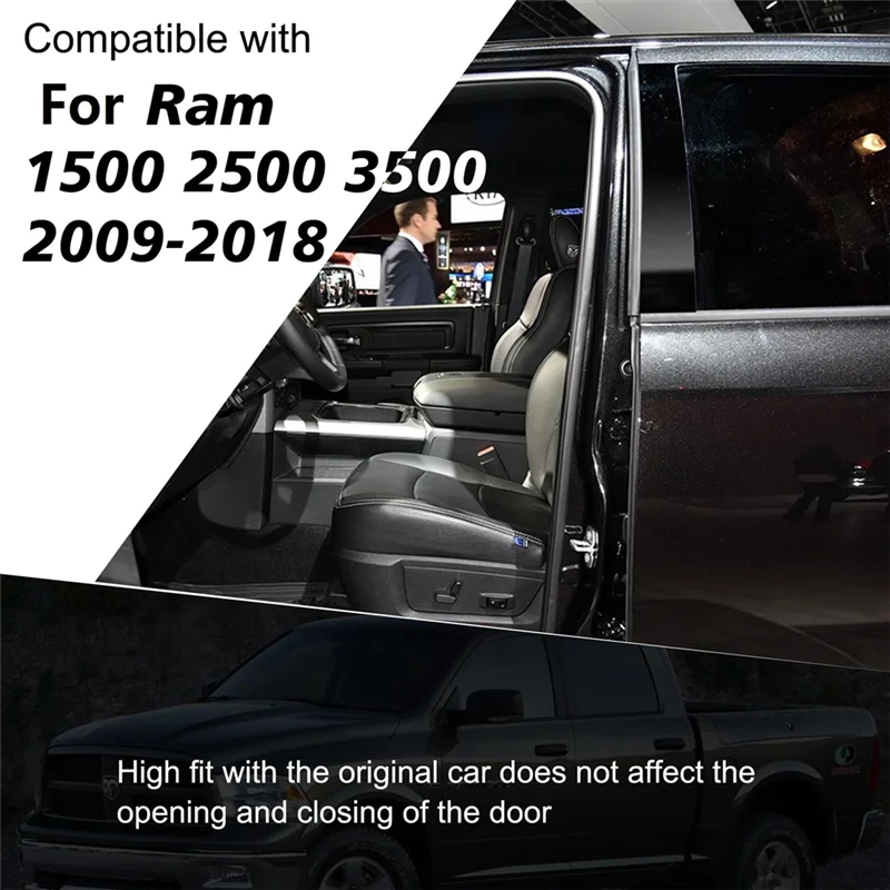 Reliable-Car Door Window Trim Anti Scratch Stickers Door Pillar Moldings For Dodge Ram 1500 2500 3500 2009-2018 Accessories