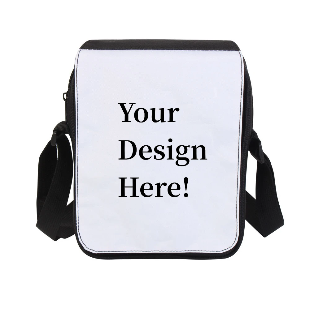 Sublimation Custom Logo Print Shoulder Bag Small Polyester Cosmetic Crossbody Bag Sublimation Messenger Bags