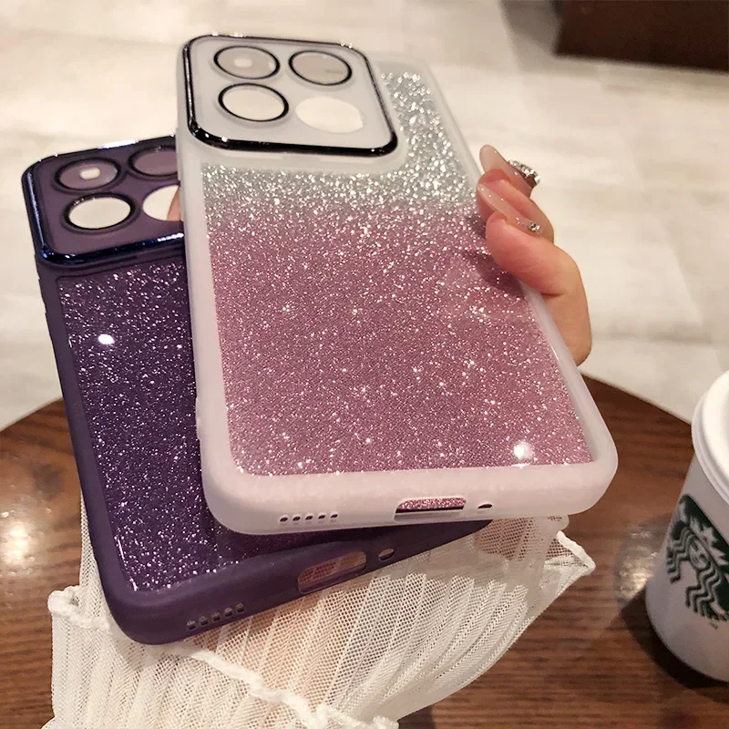 حافظة من السيليكون الناعم المطلي بالكهرباء لهاتف Xiaomi 17 Pro Max 15T 15T Pro 14 T Pro مدمجة في غطاء عدسة عالي الدقة مضاد للسقوط #2