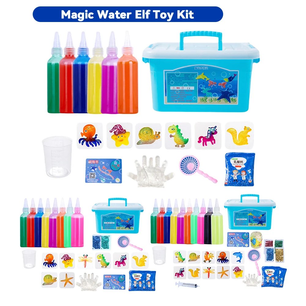 Magic Water Elf Toy Kit Water Fairy Water Gel Kit Handgemaakte waterspeelgoed DIY Fairy Magic Water Elf Animal Mold voor kinderen
