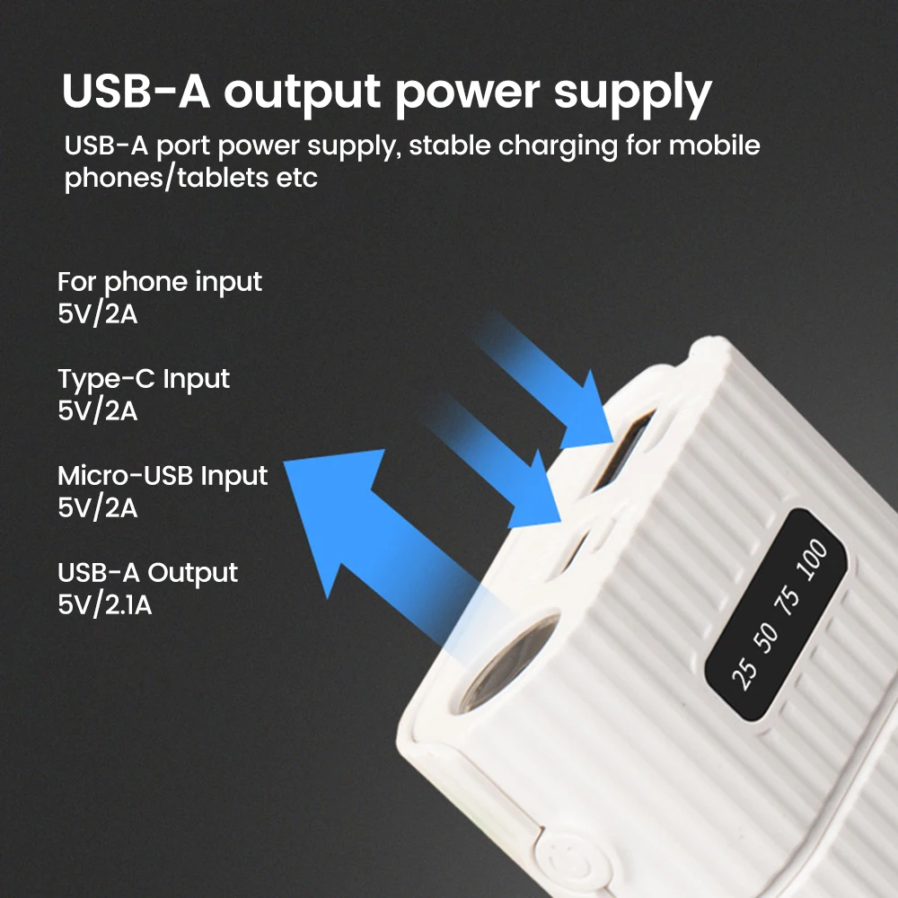 18650/18700/20700/21700 Battery Charger Case DIY Power Bank Box QC3.0 PD Portable Power Bank Case Box excluding battery