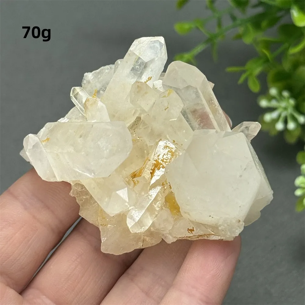 Natural Quartz White Crystal Mineral Specimen Crystal Cluster Reiki Energy Spiritual Healing Meditation Garden Home Decor Gift