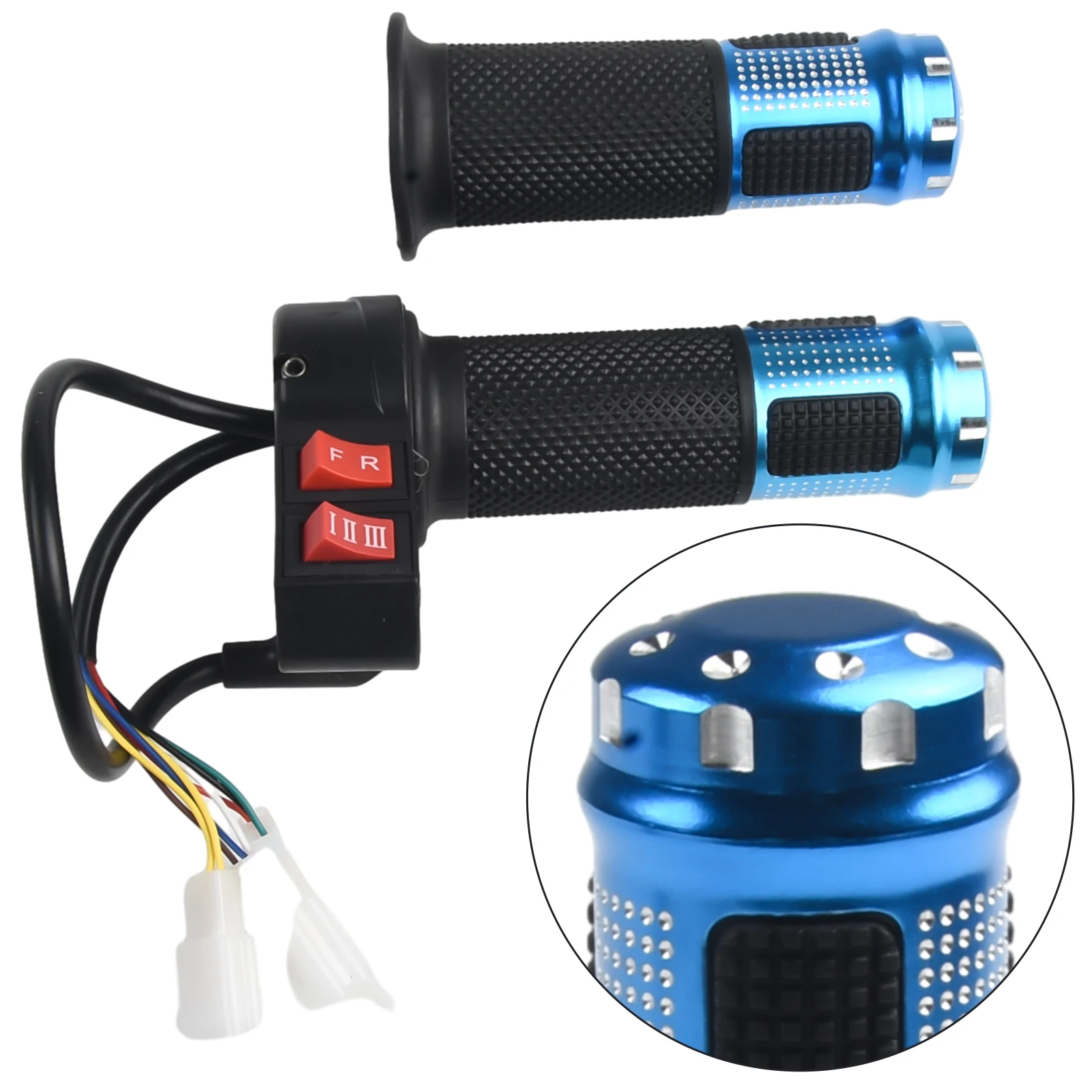 

High Quality Hot Throttle Handle Handlebar Non-slip Spare Parts 12cm Accessories Aluminum Alloy Rubber Fittings