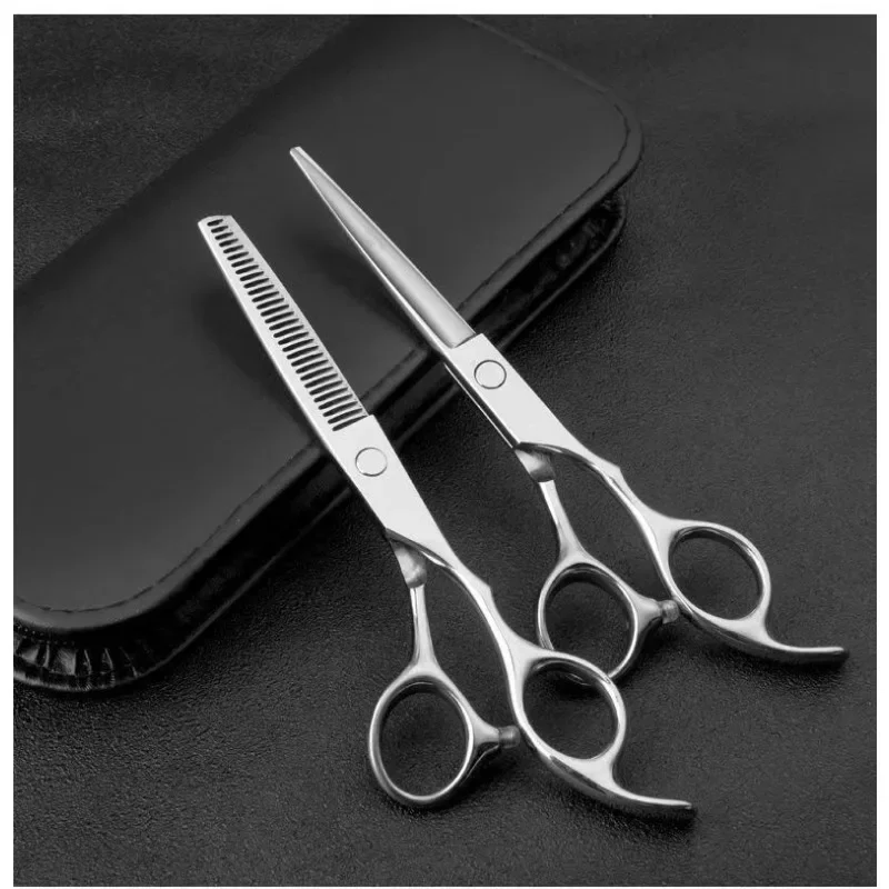 1 Stück Professionelle 6-Zoll-Friseurschere Haarschneidewerkzeuge Salon-Haarschnitt-Zubehör – Detail 5