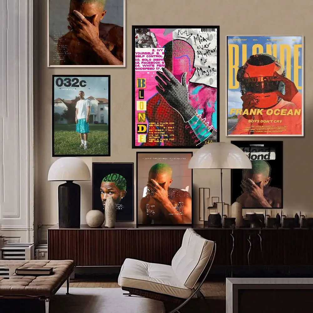 A-Frank Ocean Blond Klassische Vintage-Poster in HD-Qualität, Retro-Wandkunst für die Wanddekoration im Wohnzimmer