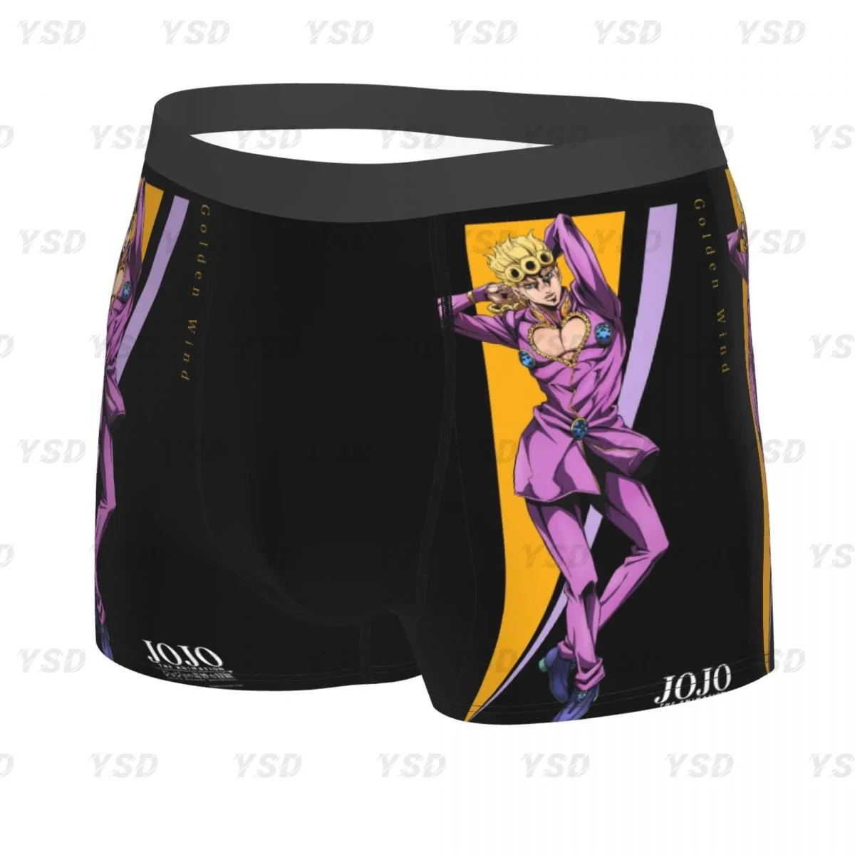 Jojo Bizarre Adventure Men's Boxer Briefs, Highly Breathable Underpants,Top Quality 3D Print Shorts Gift Idea