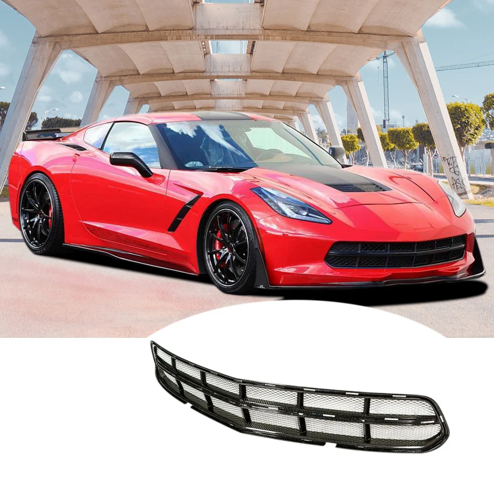 

Dry Carbon Fiber Main Grille For Chevrolet Corvette C7 2014-2016 Car Replacement Tuning Part Accessories