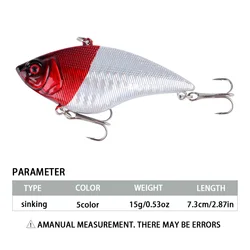 Wobbler crankbait de hundimiento con anzuelos triples VIB señuelo