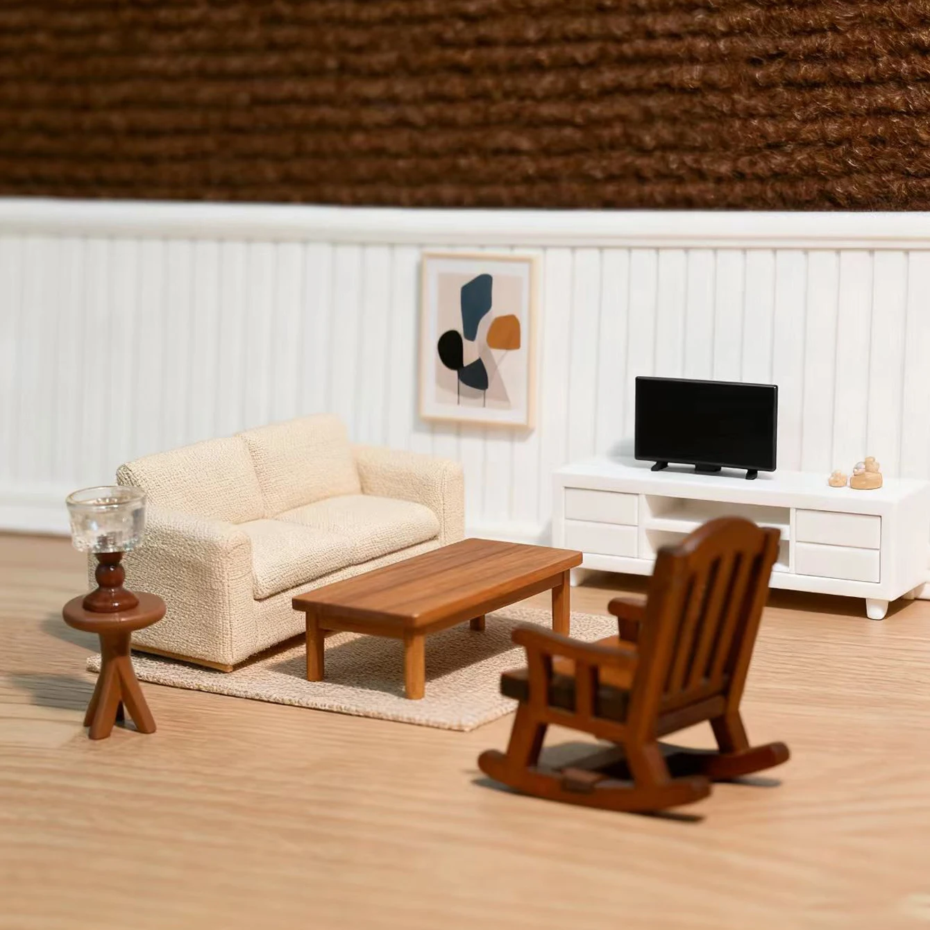 3-teiliges Miniatur-Dekorationsset mit Tisch und Stühlen, geeignet für kreative Geschenke und Geburtstagsgeschenke für Freunde – Detail 6