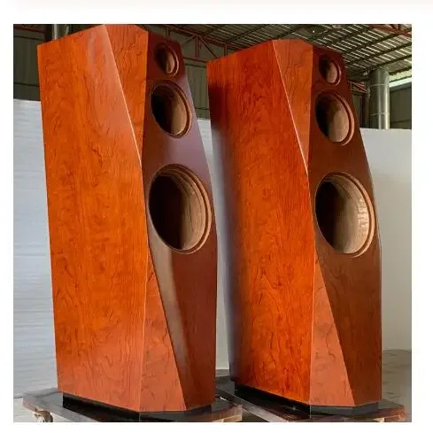 L-055 HiFi Empty Speakers Cabinet DIY Custom 8 Inch 10 Inch 12 Inch Tthree-way Angle Cut Large Angle Speaker Empty Box