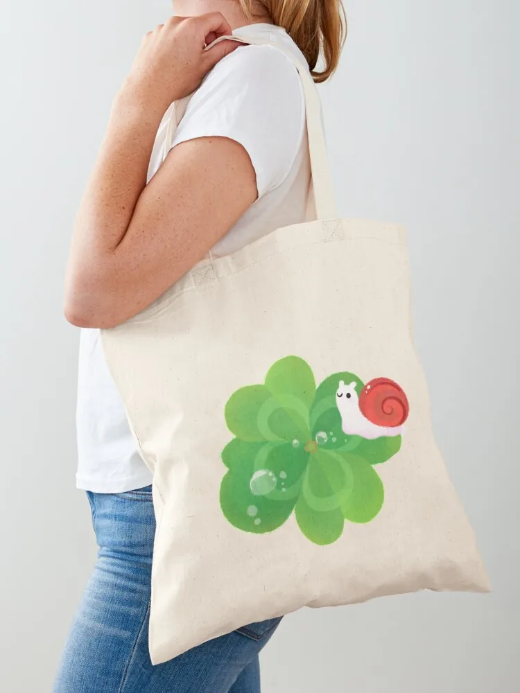 Happy lucky snail Tote Bag tote bag screen university shopper bag canvas tote bags