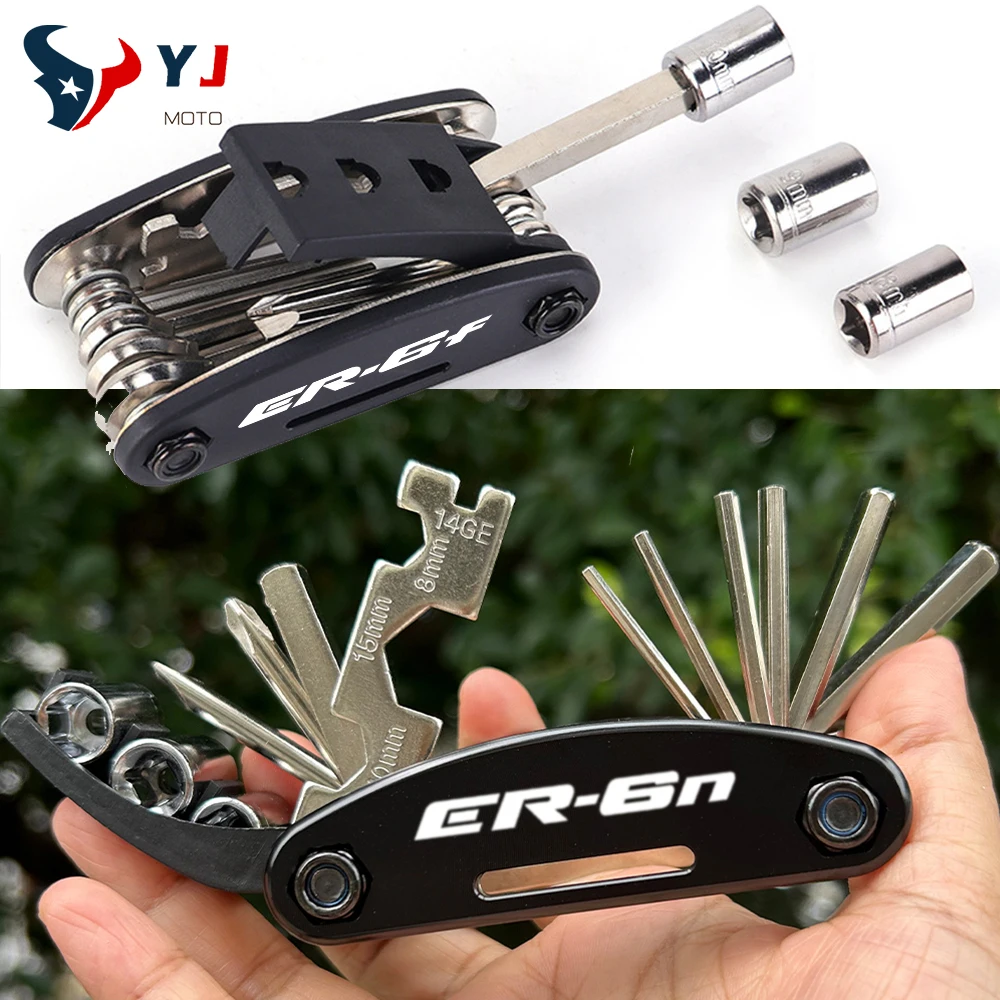 

New Motorcycle Multi Repair Hex Spoke Cycle Screwdriver Set Tool For Kawasaki ER-6F ER-6N ER6F ER6B ER 6F 6N Tools Accessories