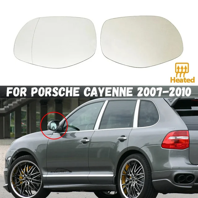 Podgrzewane białe lusterko wsteczne do PORSCHE CAYENNE 957 2007 2008 2009 2010