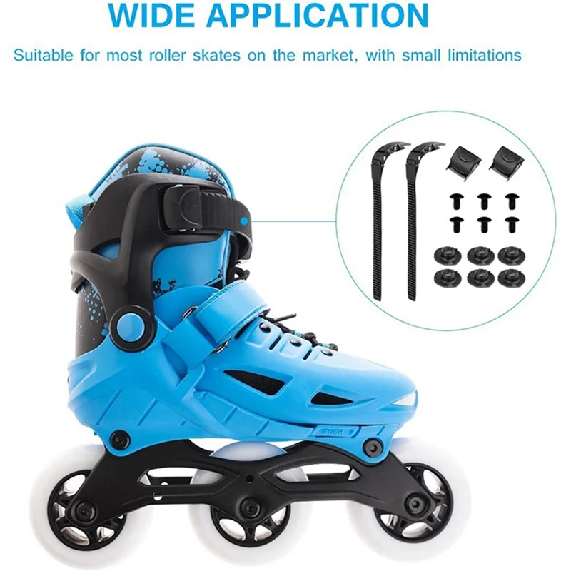 4 set di ricambio per pattini in linea, scarpe da pattinaggio, cinturino energetico, cinturino per pattini, fibbie, viti per uomini, donne, bambini