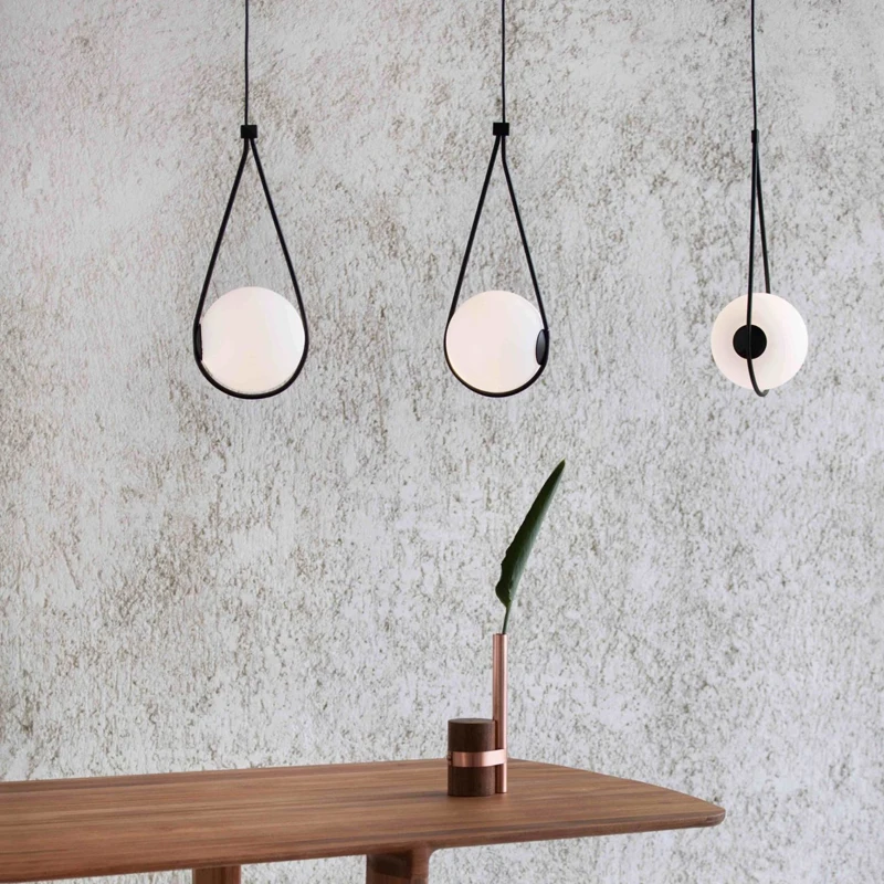 

Nordic Brief Glass Ball Pendant Lighting For Dinning Room Modern LED Pendant Light Room Decor Bedroom Bedside Hanging Lights