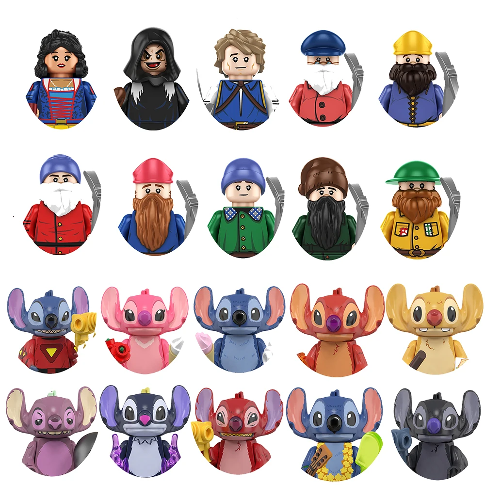 

NEW Hot Selling Disney Series Building Block Snow White Character Model Set Building Blocks Assembling Toys Children Gifts