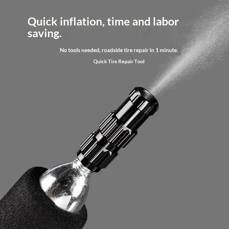 

OFFBONDAGE CO2 Bike Pump Portable Fast Inflating Kit Aluminum Alloy Bicycle Pump AV/FV No Gas Cylinder MTB Bike Accessories