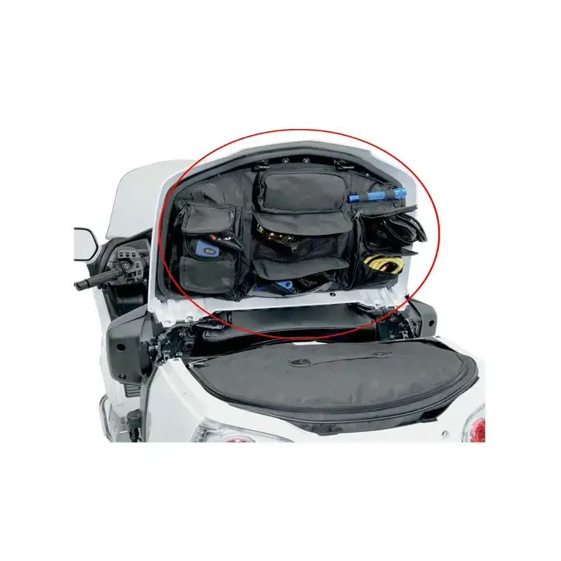 

For Honda Gold Wing GoldWing GL1800 2001-2017 .Motorcycle Trunk Lid Organizer Bag Tool Bag Inner Luggage Net 4 Pockets Removable