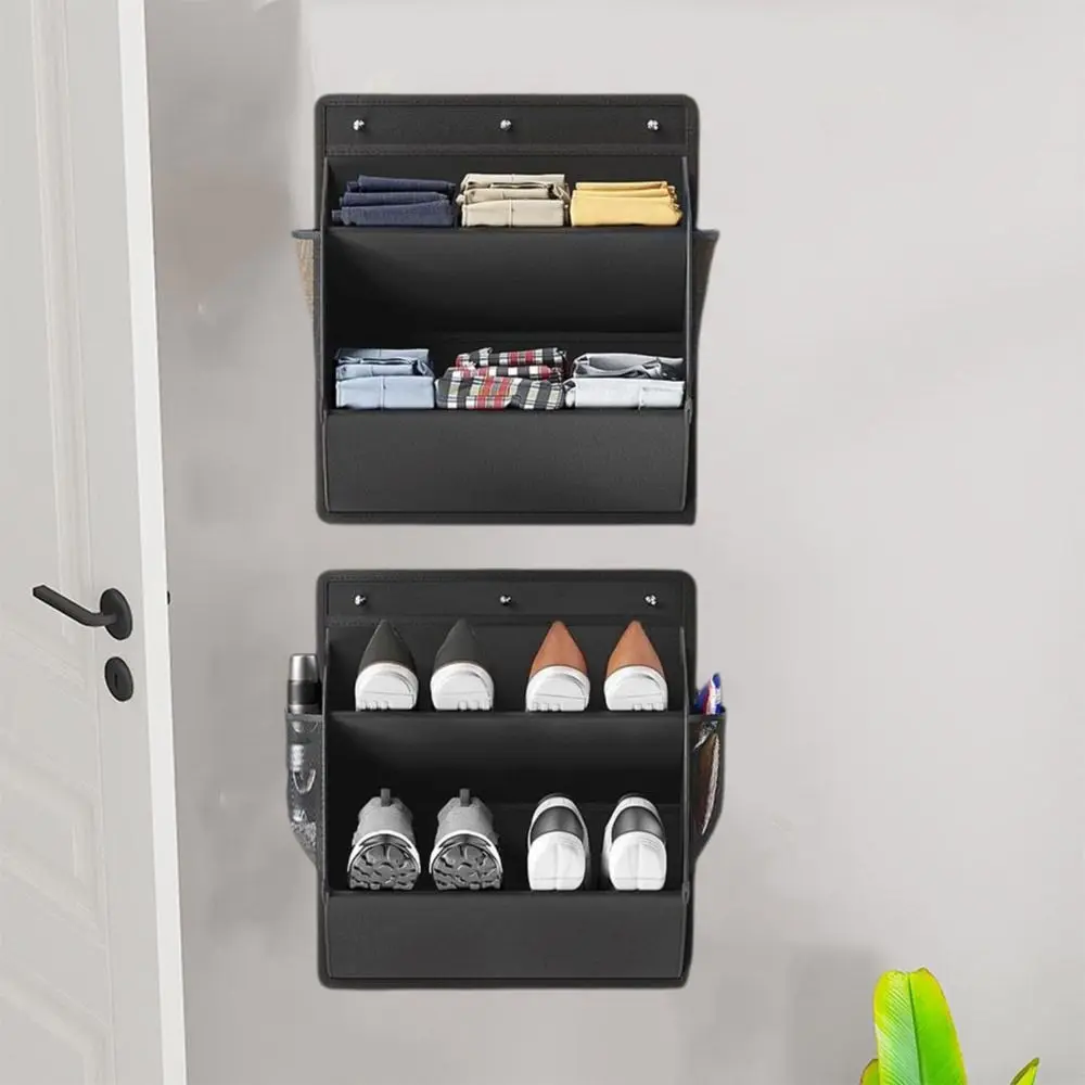 

Large Capacity Hanging Shoe Storage Bag Anti-Scratch Saving Space Wall-Mounted Shoe Rack with Large Deep Pockets Shoe Holder