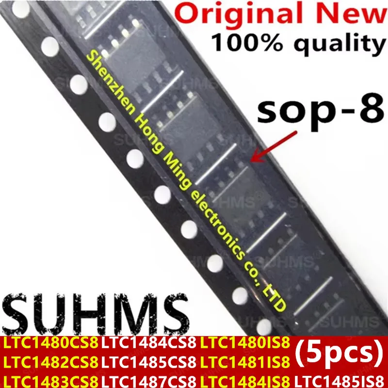 (5piece) New LTC1480IS8 LTC1480CS8 LTC1481IS8 LTC1482CS8 LTC1483CS8 LTC1484CS8 LTC1484IS8 LTC1485CS8 LTC1485IS8 LTC1487CS8 SOP