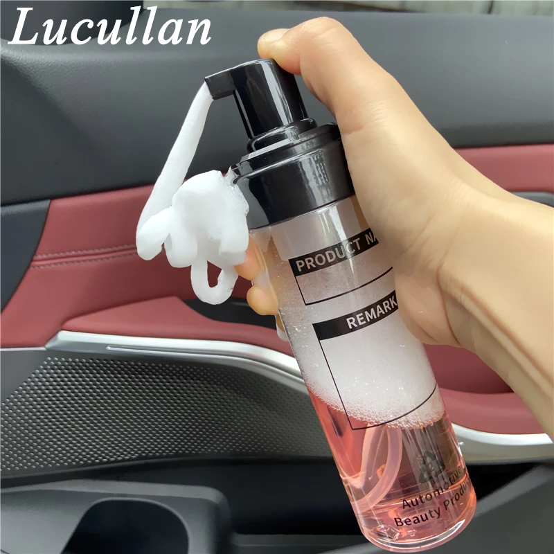 Lucullan Lavagem de Carro Container Shampoo Diluição Recarga Garrafas 200ML Cabeça Imprensa Portátil PET Garrafa Dispensador