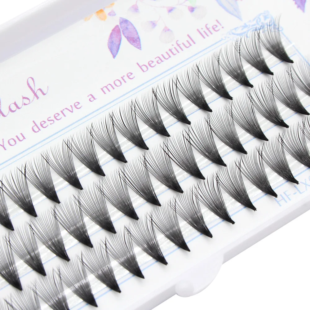 High quality naturally extend hair bundles 20D Pre-fanned Eyelashes grafted professional makeup single cluster eyelashes