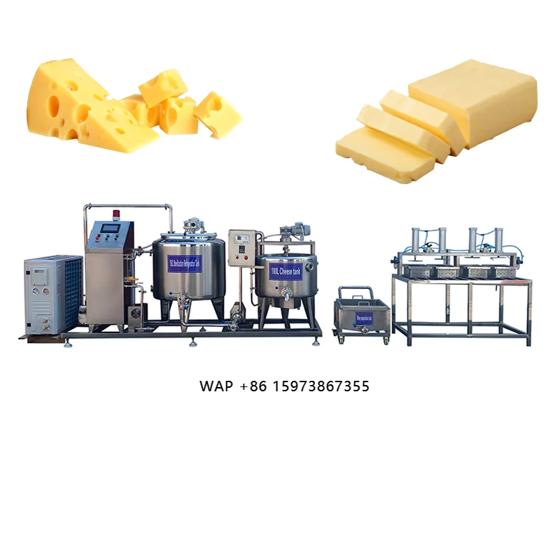 Industrial Cheddar Mozzarella Cheese Production Line Automatic Making Machine 2000L Processing