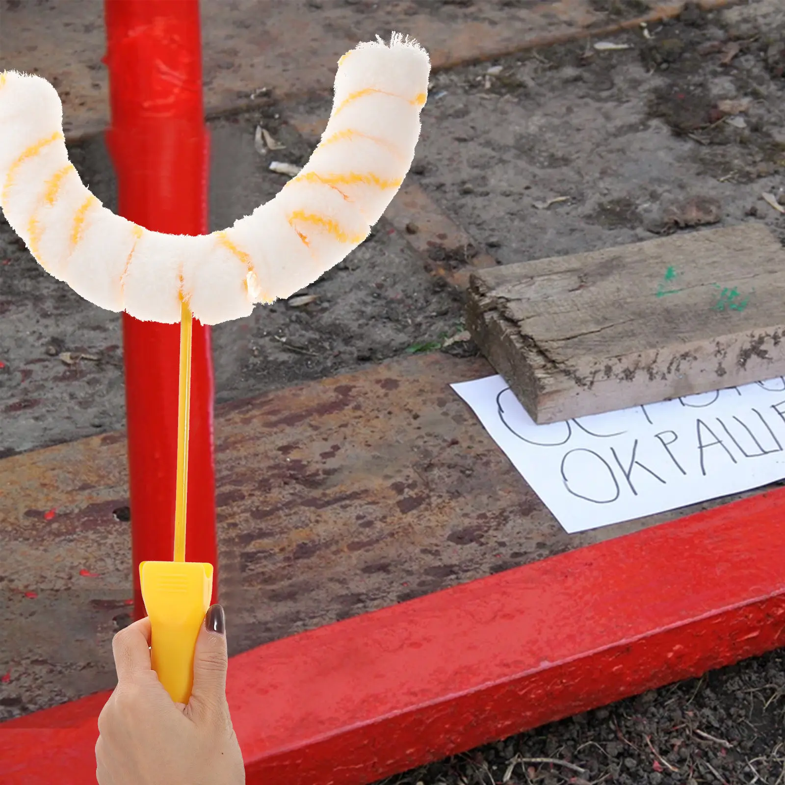 

Легкий валик для покраски труб и стен, инструмент для нанесения краски на мебель, столешницы и декоративные покрытия