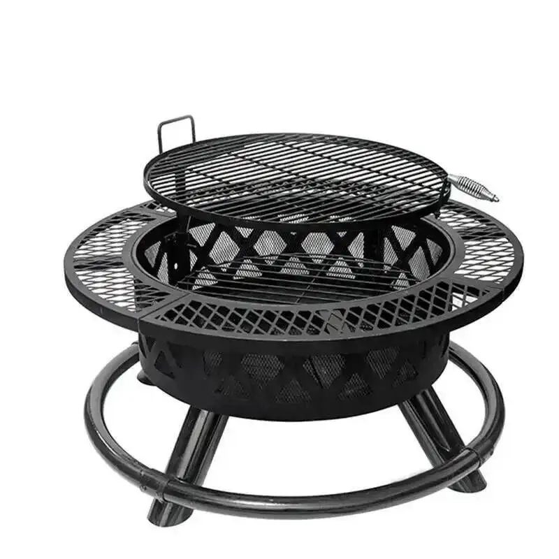 for Nordic Pit Iron Outdoor Fire Heater 화롯대 Charcoal Brazier Creative Multifunction Camping Outdoor Barbecue Charcoal Braziers
